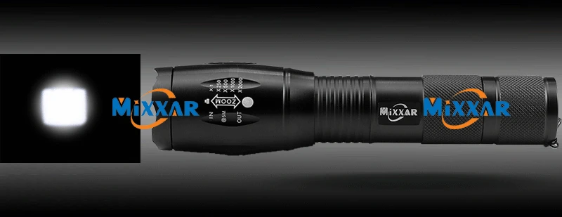 ZK30 8000 лм Мощный водонепроницаемый светодиодный фонарик Портативный светодиодный фонарь для кемпинга фонарь для самообороны тактический фонарь