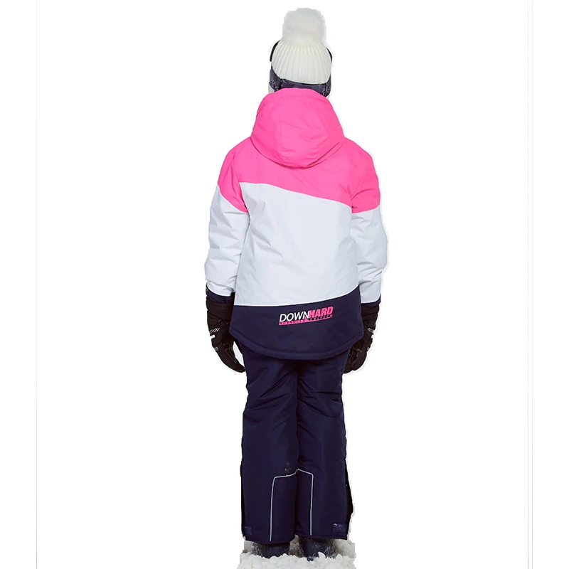 Phibee/зимний костюм для девочек; детская одежда; лыжный костюм; теплый водонепроницаемый ветрозащитный комплект для сноуборда; зимняя куртка; одежда для детей