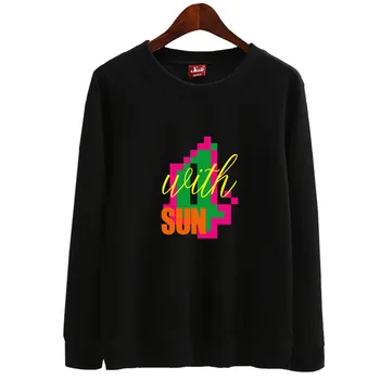 

Spring autumn new arrival kpop mamamoo 4 with sun concert same printing hoodie unisex pullover thin loose hoodies
