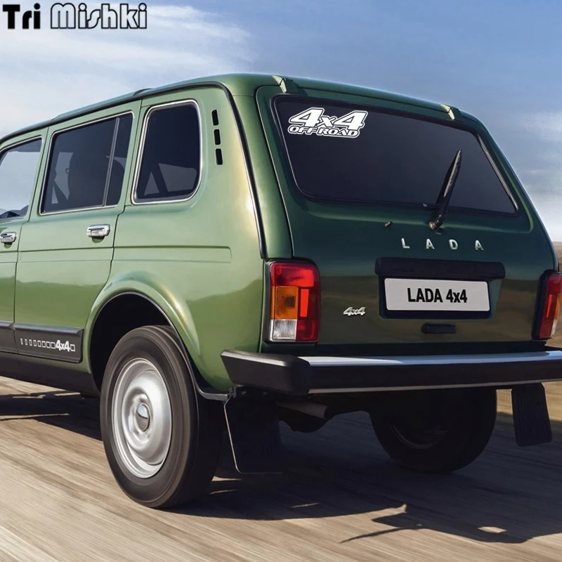 Tri Mishki HZX304# 10*28.2см 4x4 off road lada niva uaz patriot виниловые светоотражающие наклейки на авто Пограничные войска России, щит и меч наклейка для авто на заднее стекло