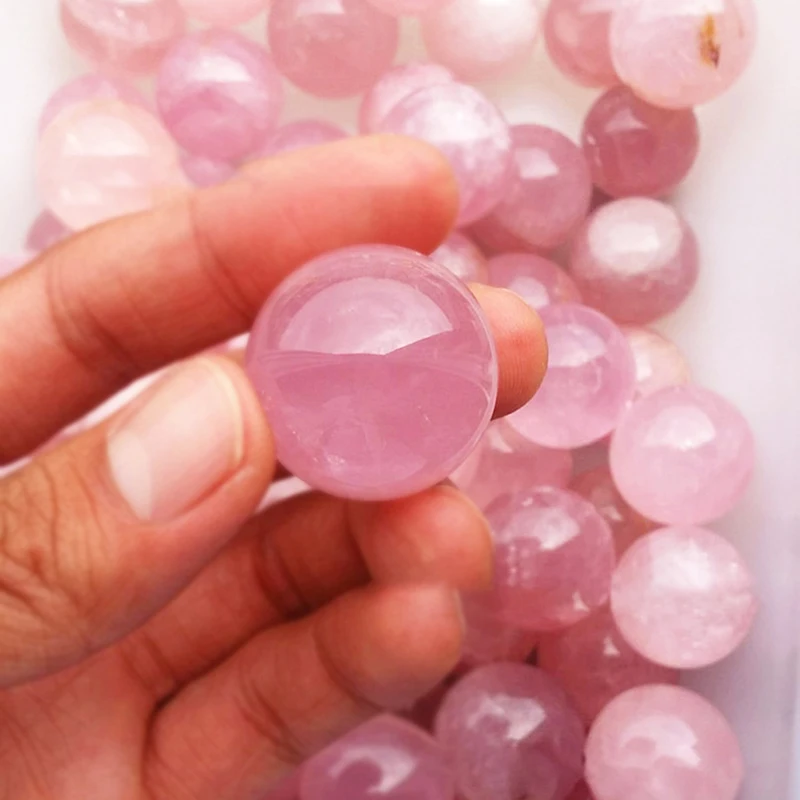 1pc Decorative Natural Purple Pink Clear Amethyst Quartz Stone Sphere Crystal Fluorite Ball Healing Gemstone Home Decor|Статуэтки и