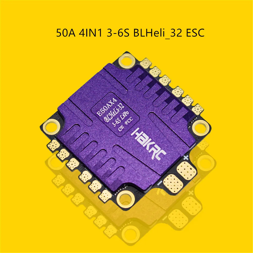 4x50A 4в1 ESC 3-6S BLHeli_32 5V 3A BEC Dshot1200 для радиоуправляемого дрона HAKRC FPV RC игрушки часть