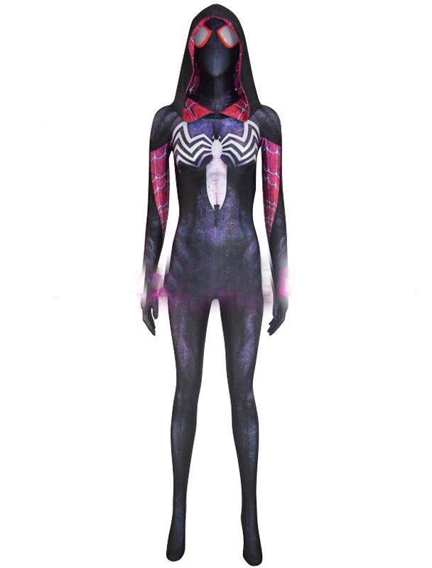 Gwenom Cosplay Costume Woman Venom Symbiote Spider Gwen Stacy Spiderman Superhero Costume 3D Printed Fullbody (5)