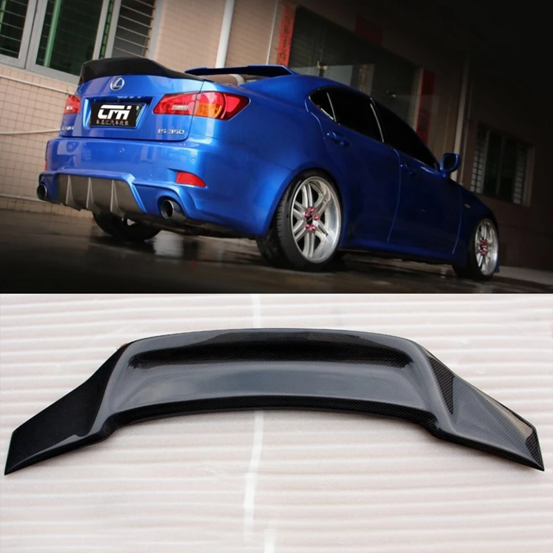 Car Styling Exterior Carbon Fiber Modified Rear Spoiler Tail Trunk Lip