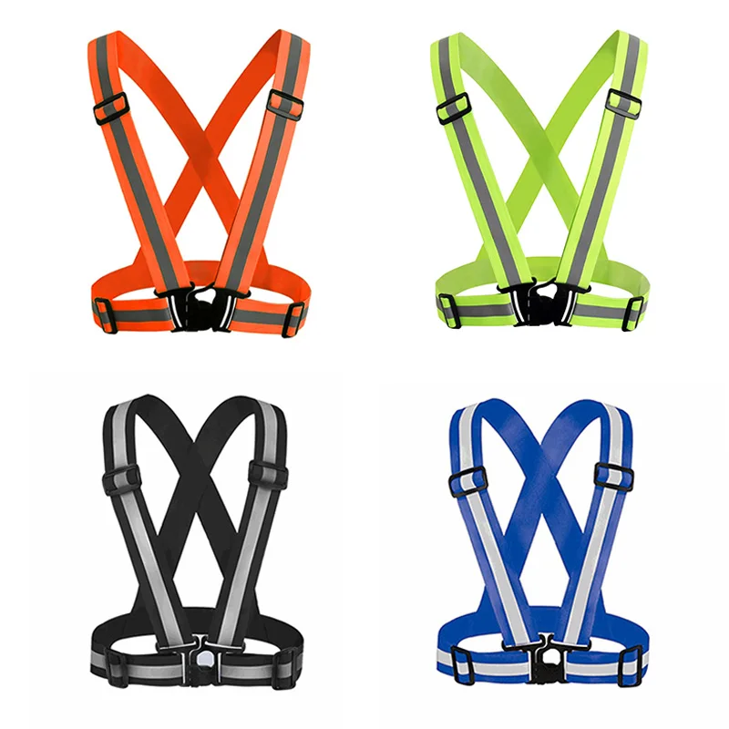 Discount ZK20 Dropshipping Unisex Outdoor Cycling Safety Vest Bike Ribbon Bicycle Light Reflecting Elastic Harness for night Activities 1 Discount ZK20 Dropshipping Unisex Outdoor Cycling Safety Vest Bike Ribbon Bicycle Light Reflecting Elastic Harness for night Activities 1