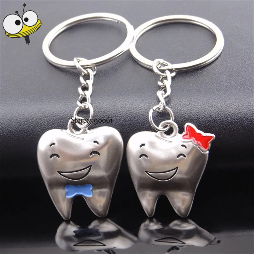 

Funny Couple Smiley Teeth Key Ring Creative Keychain Car Styling For Audi A3 Q5 Ford Mondeo Fiesta Honda Civic Toyota RAM Dodge