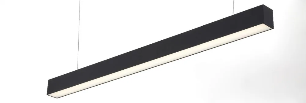 Branca e Preta Luz de Prata e Caixa Suspenso Escritório Faça Você Mesmo Alumínio 60 50 40 w 4ft 5ft 6ft Led Linear 11 Cheap Luzes LED p bar