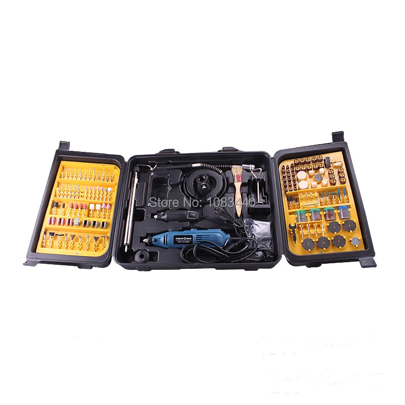 

LRUXOR Double Variable Speed Rotary Tool, Mini Drill, with 258 pcs Accessories,Flexible Tube