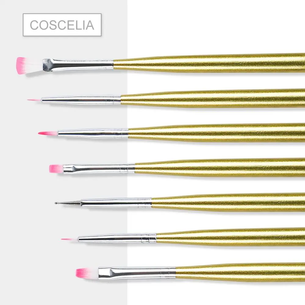 COSCELIA Nail Print Pen Acrylic Nail Art Brush UV Gel Brush Nail Art Brushes For Manicure Nail Art pencil