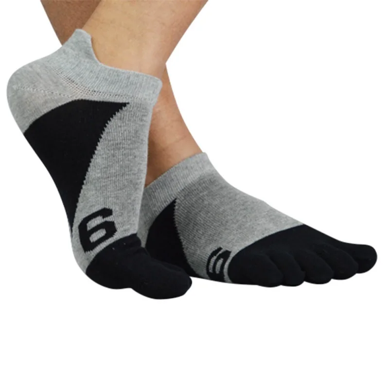 Men Women Autumn Cotton Breathable Toe Socks No Show Five Finger Athletic Running Sports Socks
