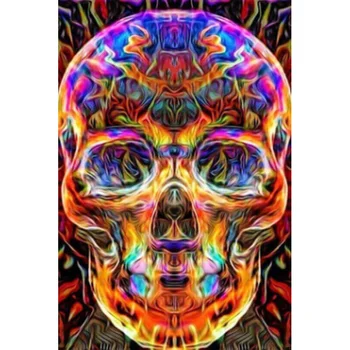 

DIY 5D diamond paiting suger skull embroidery with diamond color skull picture by rhinestones mosaic for craft christmas gifts