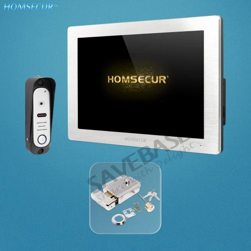 

HOMSECUR 4 Wire Hands-free Video Door Phone Intercom System With Voice Message BC051HD-S+BM714HD-S