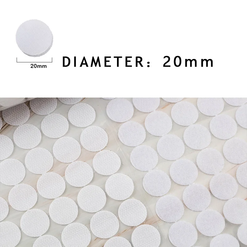 20mm black -50pairs Волшебный нейлоновый клей на крючках и петлях, стикер, крепкая самоклеящаяся нейлоновая водонепроницаемая клейкая лента для шитья, ремесло, аксессуар «сделай сам» - Цвет: 20mm black -50pairs
