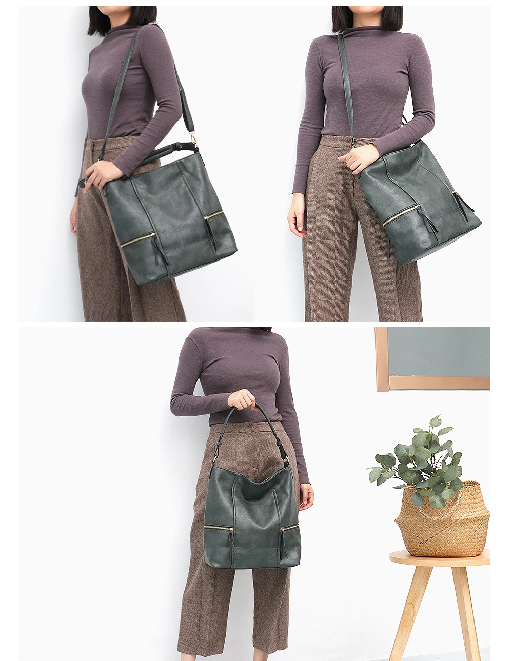 CEZIRA, новые модные женские сумки-Хобо на плечо для женщин, карман на молнии, Высококачественная брендовая стильная повседневная большая сумка-хобо, сумка через плечо