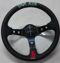 F s 2015 new embroidered leather steering wheel / 13-inch racing wheel shelf
