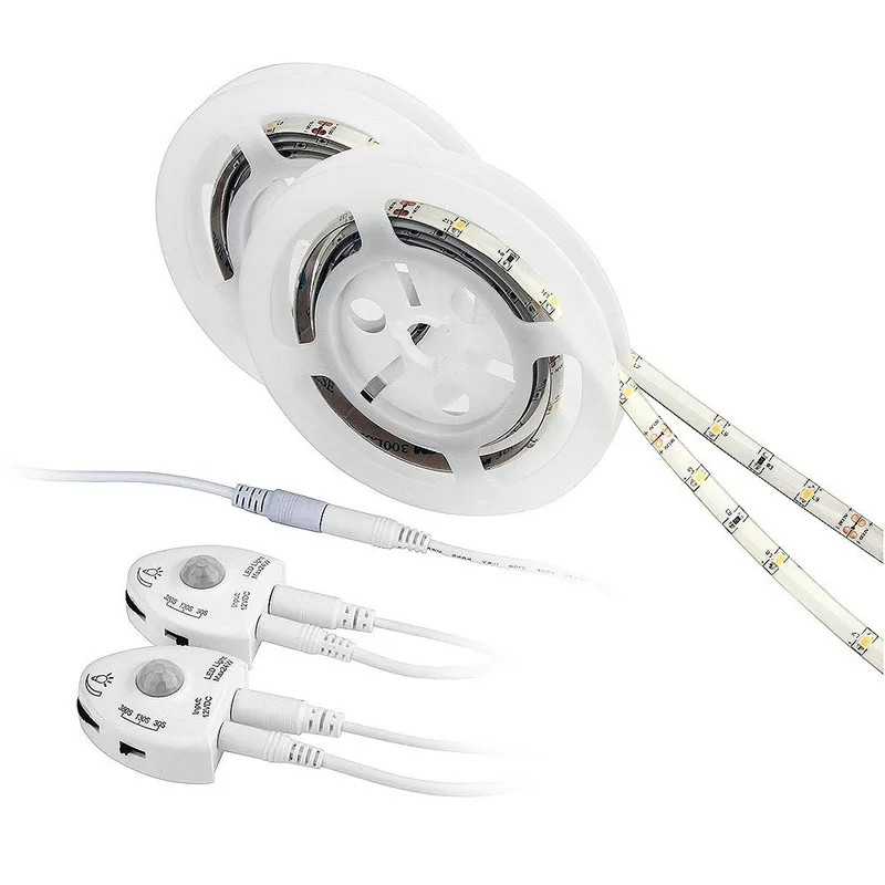 Sensor de Movimento Luzes do Armário Led para o Quarto de Luz da Decoração do Jardim para Chrismas Bochsbc Regulável Branco Quente Tira Lâmpada Festas 4 Iluminação de Natal