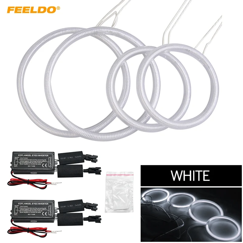

FEELDO 4pcs/set Car Headlight CCFL Angel Eyes Light Halo Rings Kits Light For Lada Priora(VAZ 2170/2171/2172) #MX4281