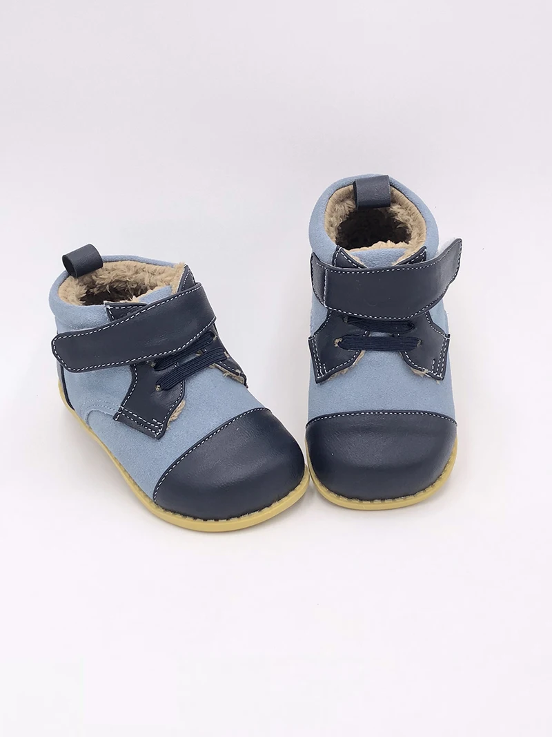 TipsieToes Brand High Quality Leather Stitching Kids Children Soft Boots School Shoes For Boys 2014 Autumn Winter 21403