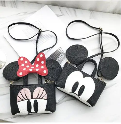 

Disney Mickey Mouse lady cartoon shoulder messenger bag fashion cute mini handbag clothing accessories pouch portable storage
