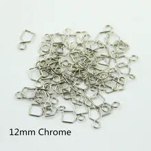 Горячая Распродажа 200 шт./лот, 12 мм хромированные/золотистые металлические крючки для люстр с подвесными металлическими соединителями