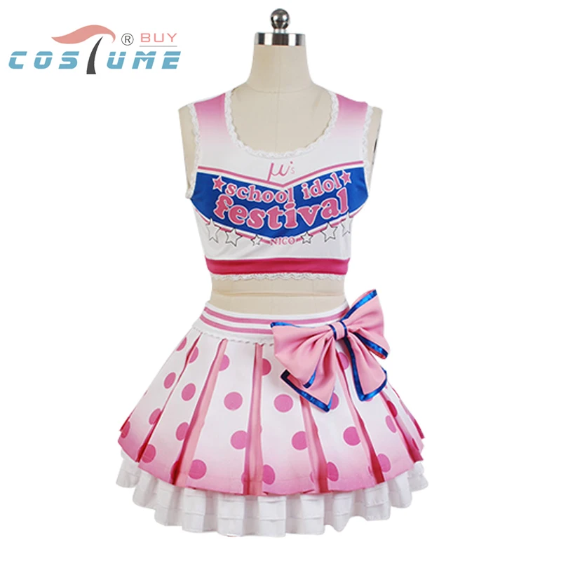 Lovelive! الحب يعيش يازاوا نيكو المشجعين أنيمي تأثيري زي هالوين ازياء للنساء Lovelive! الحب يعيش يازاوا نيكو المشجعين أنيمي تأثيري زي هالوين ازياء للنساء