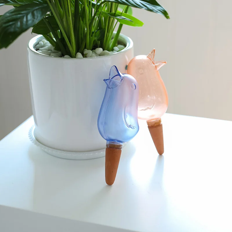 

1pcs / Lot Creative Cute Lazy Watering Device Caring Gift for Friend Bird Shape Irrigation Kettle Transparent Automatic