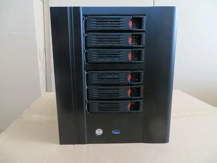 

NAS Chassis 6 plate Hard drive bracket data Storage USB3.0 home backup DATA data mail storagecomputer case
