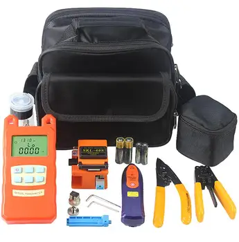

Optical Fiber Cold Junction Kit SKL-60S Optic Fiber Cleaver Mini Visual Fault Locator Optical Power Meter