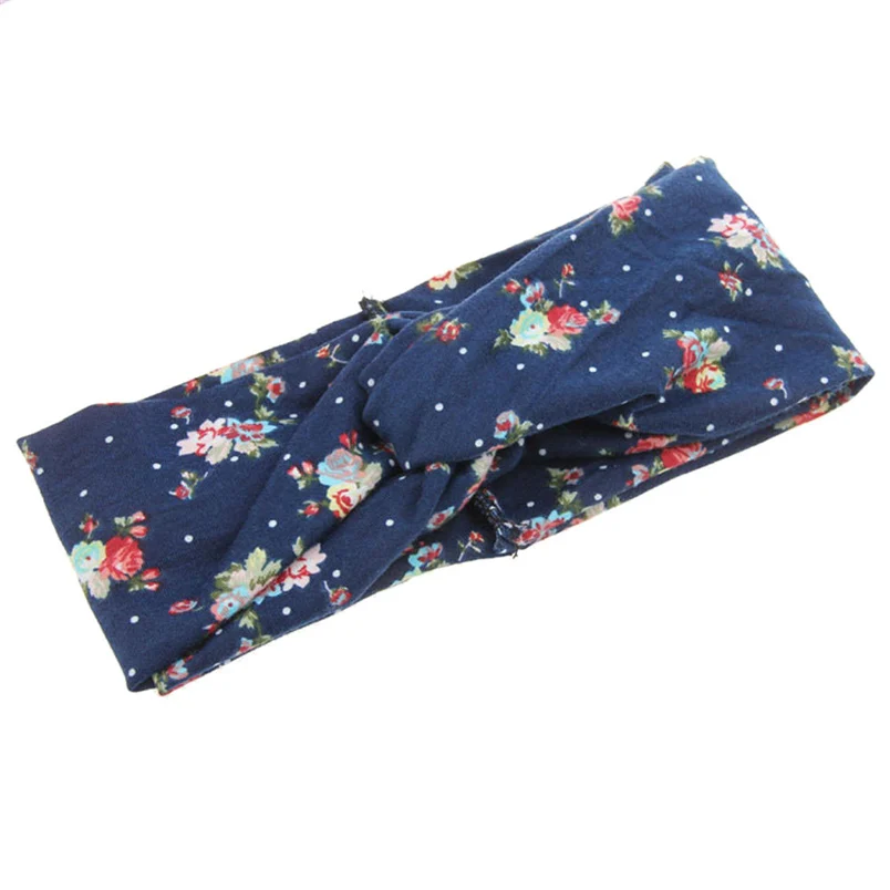 Fashion Ladies Twist Knot Pattern Headband Elastic Head Wrap Turban Hair Band Flower Accessories Hair Band Free Shipping F#K28 (19)