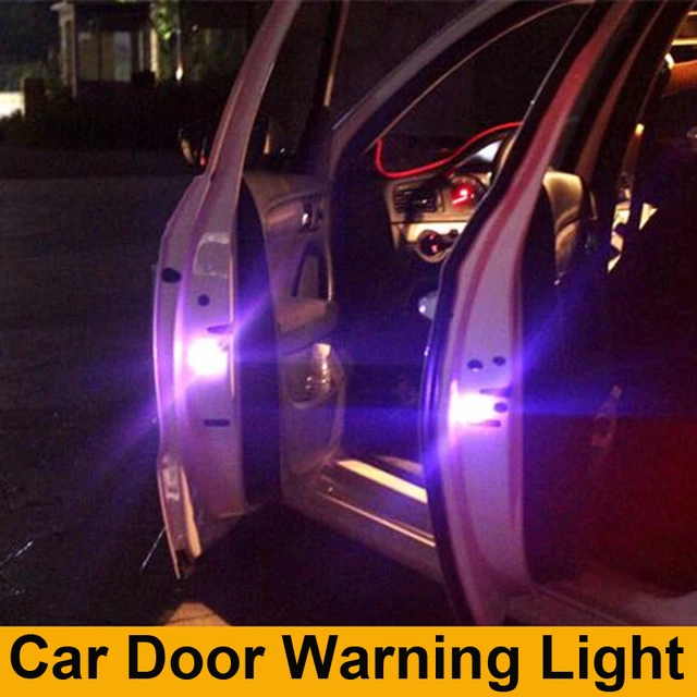 2x Flashing LED Warning Lamp Car Door Lights For VW POLO Golf 5 6 7 GTI