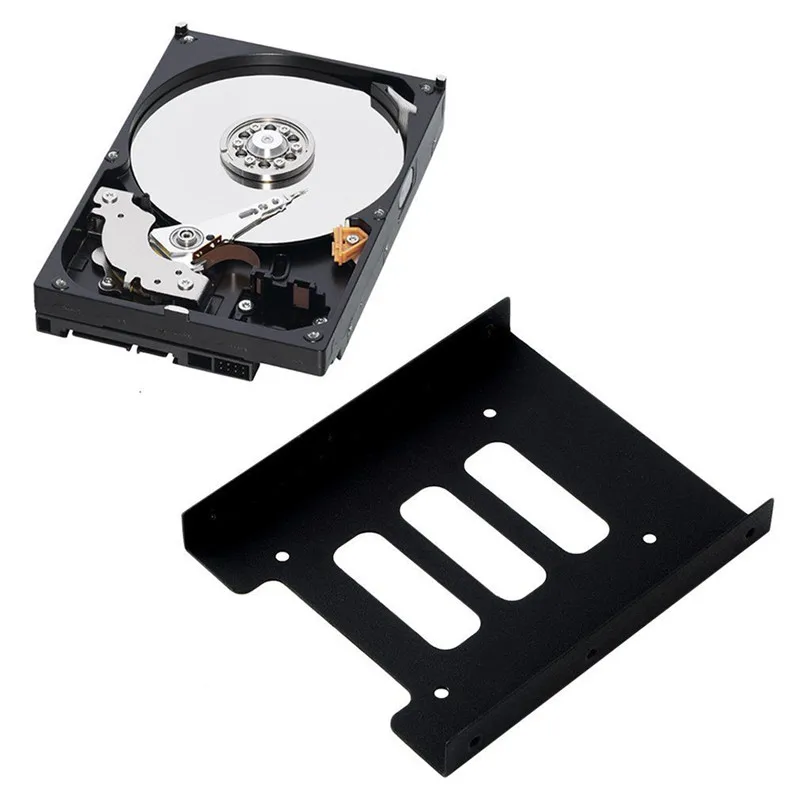 2.5" To 3.5" SSD HDD Metal Adapter Mounting Bracket Hard Drive Holder For PC