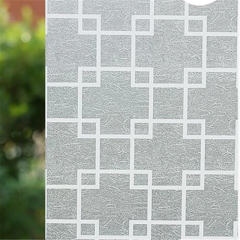 wellyu 80*200cm Self-adhesive window grinds paper matte stickers bathroom transparent opaque bathroom cellophane window film
