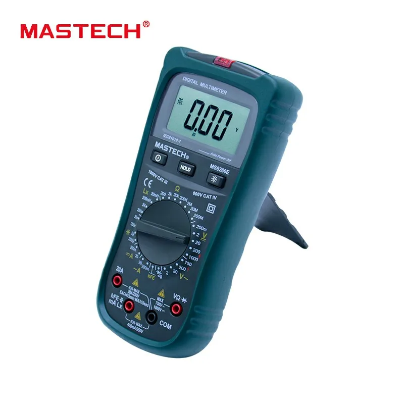 

MASTECH MS8260E Digital Multimeter LCR Meter AC DC Voltage Current Capacitance Inductance Tester with Non-contact Voltage Test