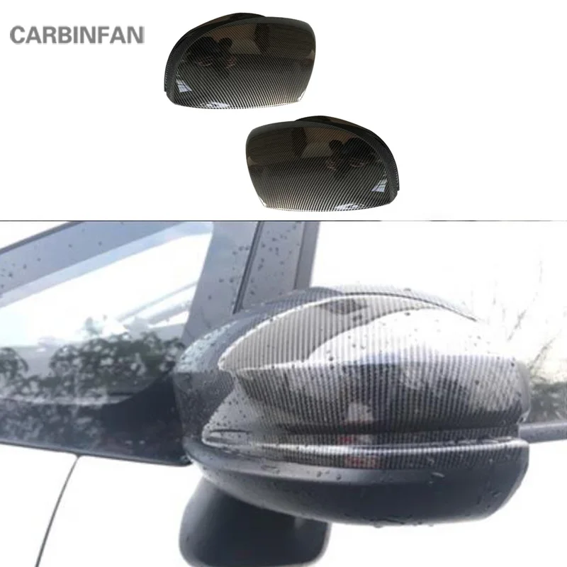

Carbon fibre Print Side-View Wing Rearview Mirror Cover Sticker Trim Car-Styling For Honda Fit GK5 Jazz 2014-2017 2018 C1250
