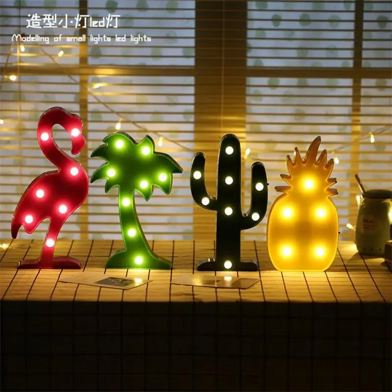 

Novelty Luminaria LED Night Light Moon Cloud Light 3D Lamp Flamingo Cactus Star Nightlight Holiday Decor Lamp Background Setting
