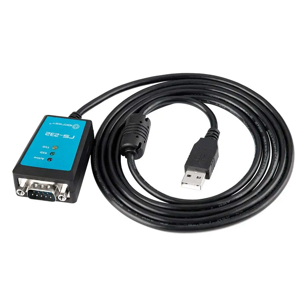 

IoT industrial automation parking access control USB 2.0 to RS232 Serial Converter FTDI Chipset 6ft cable length,Magnetic Ring