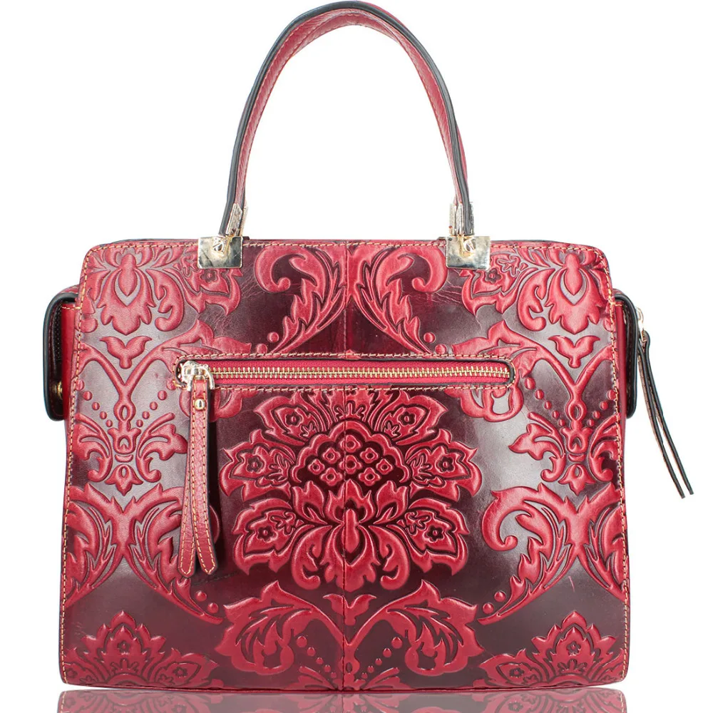 Italienischen Echtem Logo Leder Wome Handtasche Fashion Damen Tasche Echtes Großhandel Individuelles Red Nationalen Dropshipping n4nxd7rv