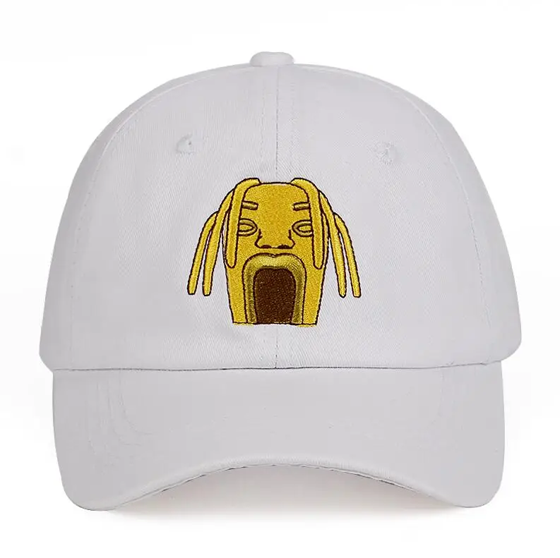 Хлопок Travi$ Scott ASTROWORLD папа шляпа парк развлечений последний альбом Snapback шляпа вышивка Astroworld бейсболки унисекс - Цвет: Белый