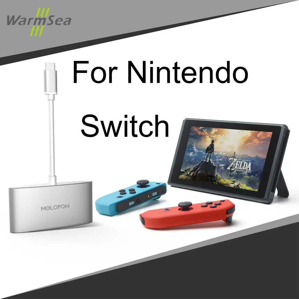 

Warmsea USB Type C HUB Thunderbolt 3 Adapter To HDMI 4k USB-C USB 3.0 For Nintend Switch Dongle Dock Convert Macbook Pro
