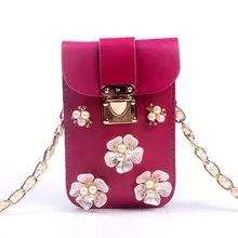 Casual kleinen diamanten perle handtaschen neue mode kupplungen dame-parteihandtasche frauen crossbody schulter telefon taschen 7 farbe