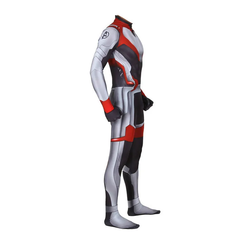 Avengers Endgame Captain America Cosplay Costume Quantum Realm Superhero Iron Man Zentai Bodysuit Jumpsuit Customized Adult Kids