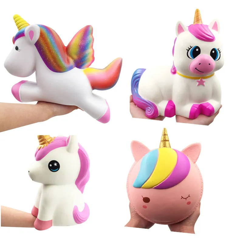 

New Hot Selling Giant Slow Rising Scented Jumbo Animal Squishy Unicorn Stress Reliever Squeeze Kids Fun Toy Gift
