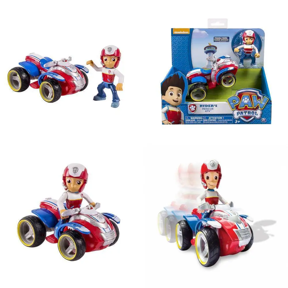 Подлинный Spin Master Paw Patrol спасательные гонщики автомобиль Скай высокий Flyin вертолет Райдер спасательный ATV автомобиль и фигурка детская игрушка