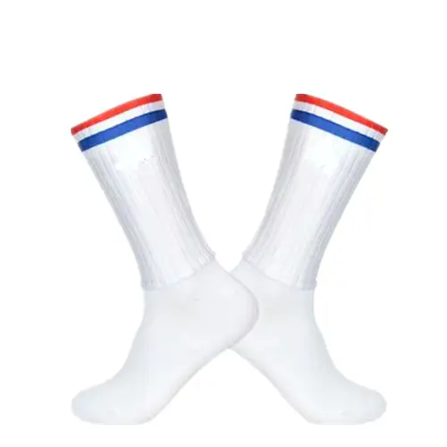Anti Slip Silicone Summer Aero Socks Whiteline Cycling Socks Men Bicycle Sport Running Bike Socks Calcetines Ciclismo - Image 8
