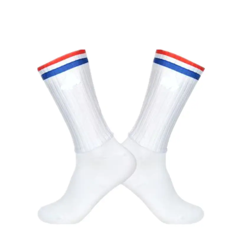 Anti Slip Silicone Summer Aero Socks Whiteline Cycling Socks Men Bicycle Sport Running Bike Socks Calcetines Ciclismo - Image 8