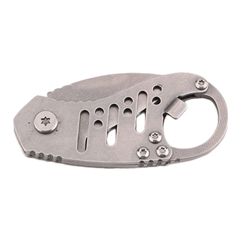 

Mini Pocket Multifunctional Folding 5CR15 Knife Bottle Opener with Keychain Outdoor Sports Camping Hiking Survival Equipment