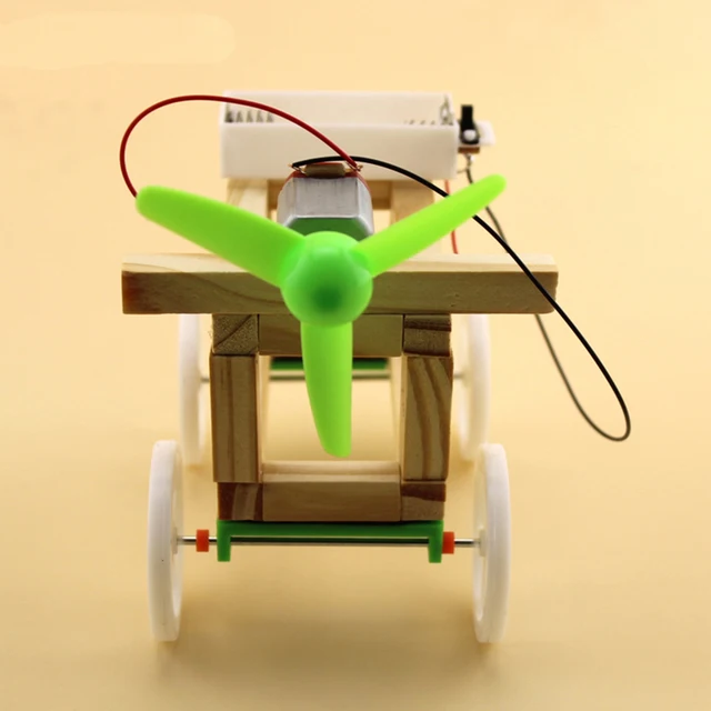 Buy DIY Assemble Model Wind Powered Wind up Toy for