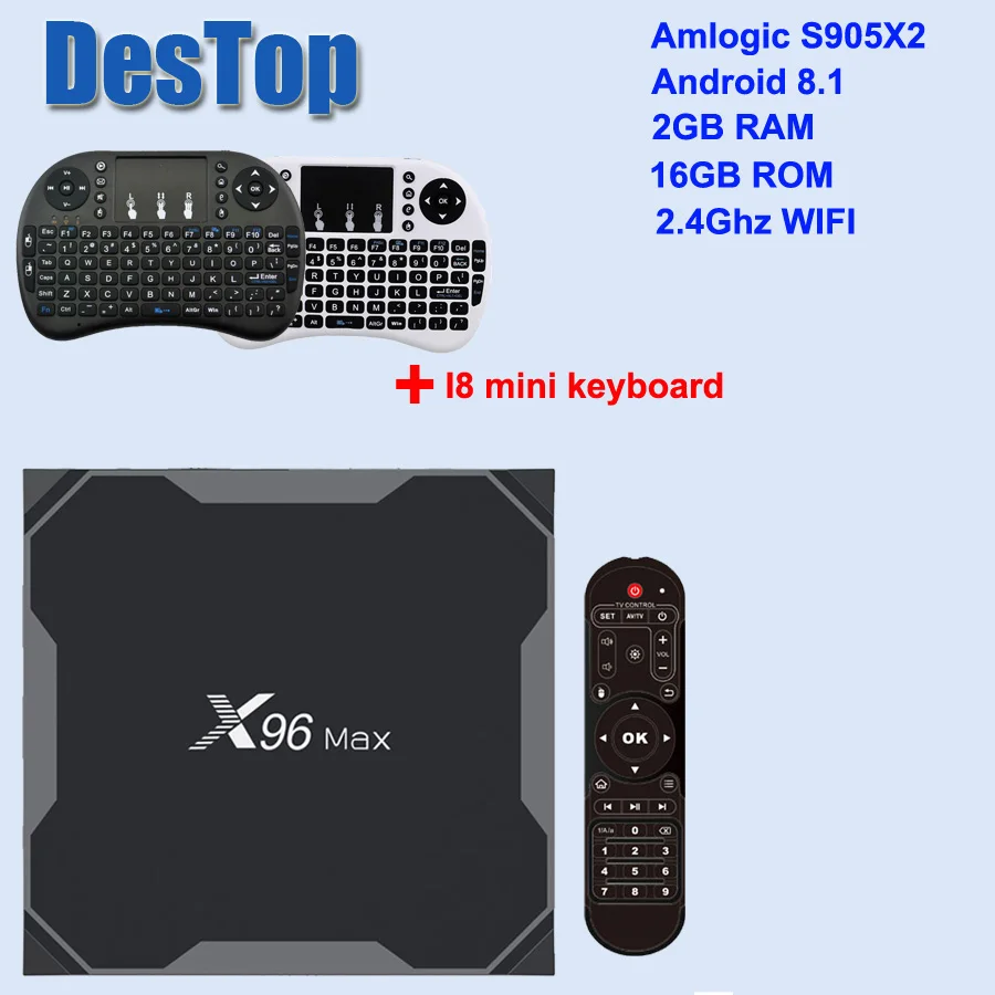 X96 MAX Android 9,0 Amlogic S905X2 X96MAX 4 Гб 64 Гб ТВ приставка 2,4G& 5 ГГц Wifi 1000 м H.265 4 к медиаплеер смарт-бокс 5 шт./лот - Цвет: 2G 16G I8 normal