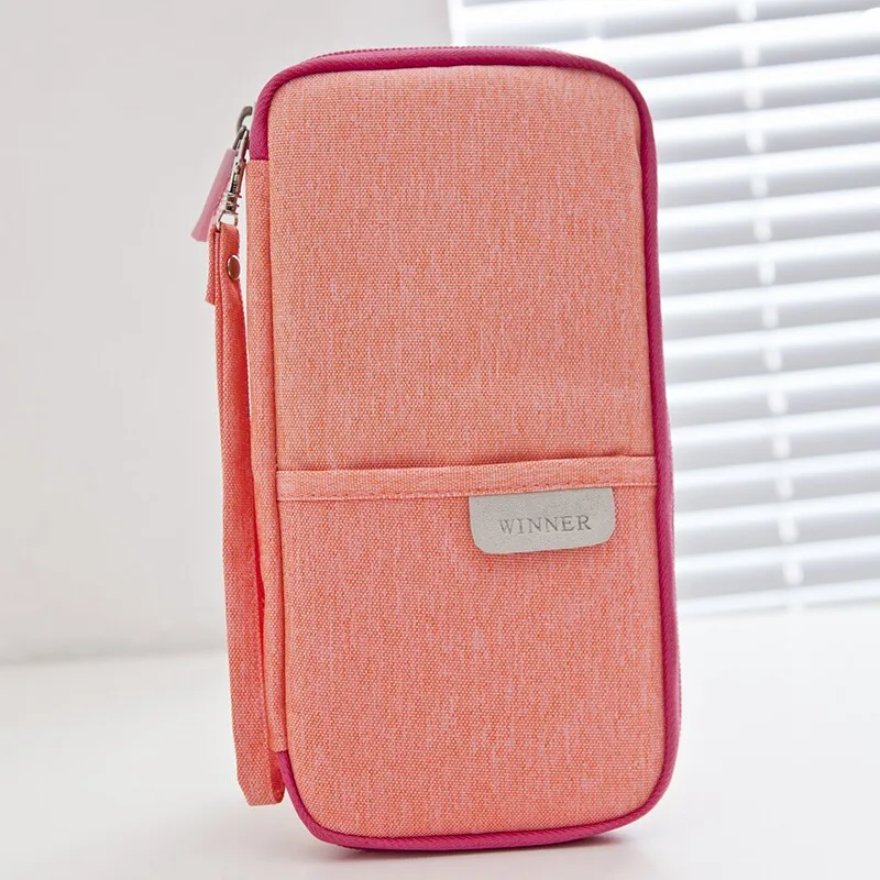 Travel Passport Wallet Zipper Passport Cover Passports Holder For