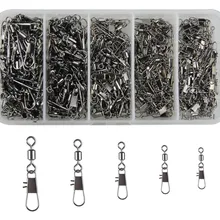 Hiumi 300 шт. Медь и Нержавеющая сталь Роллинг поворотный блокировки оснастки приманки Инструменты для наращивания волос Интимные аксессуары Рыбалка снасти Box